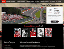 Tablet Screenshot of formula1champions.net